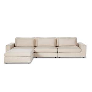 Juego de Sofás Seccionales Modulares en Forma de L, Color Blanco, Directo de Fábrica, con Chaise Longue <span class=keywords><strong>Reversible</strong></span> para Salas de Estar Modernas - Product Image 1