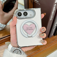 Nouvelle Arrivée : Coque de Téléphone Magnétique avec Béquille pour iPhone Duo, Pliable, Antichoc, Protection de Charnière et Dragonne