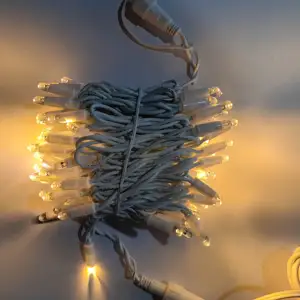Fil de caoutchouc noir 10 mètres 100leds extérieur LED guirlande lumineuse féerique avec connecteurs mâle-femelle