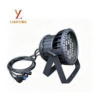 Projecteur LED RGBW d'extérieur 18x200W IP65, Mode Sonore DMX Automatique, Lampe de Scène Étanche pour Spectacles Extérieurs