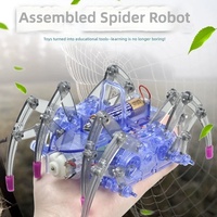 Gadgets mécaniques faits à la main, kits d'expériences scientifiques STEM, projets technologiques de jouets, inventions, robot araignée