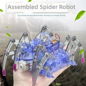 أدوات ميكانيكية يدوية الصنع، مجموعات تجارب علمية STEM، مشاريع تكنولوجية تعليمية، اختراعات، <span class=keywords><strong>روبوت</strong></span> على شكل عنكبوت - Product Image 4