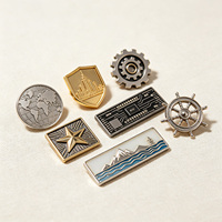 Badges et épinglettes personnalisés en métal électroplaqué avec logo d'entreprise – Plaque nominative d'entreprise personnalisée haute brillance