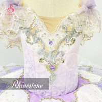 T0643 robe de danse de Ballet professionnelle de haute qualité, fée lilas, Tutu personnalisé