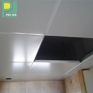 Hiện đại 60x60 nhôm trần giả cho văn phòng khách sạn vuông gạch hình dạng không thấm nước chống cháy đục trần trang trí - Product Image 3