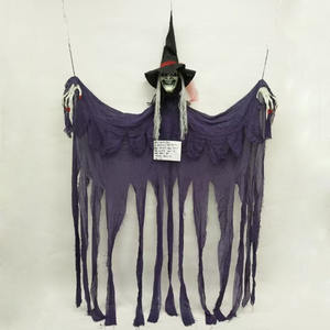 ديكورات منزلية مسكونة للهالوين ديكورات خارجية كهربائية جديدة من هيكل عظمي ساحر مخيف زومبي طائر - Product Image 4