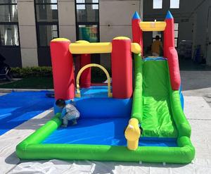Toboggan gonflable géant de qualité commerciale, double glissière, taille personnalisée, logo, toboggan gonflable extérieur pour enfants, pour entreprise de <span class=keywords><strong>location</strong></span> - Product Image 5