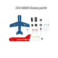 Kit DIY de module électronique de circuit de clignotement pour petites pièces de modèles d'avions HU-089S LED Flow Light
