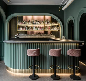 Luces Led decoración pub inglés mármol negro Top jugo comercial vino bar mostradores - Product Image 5