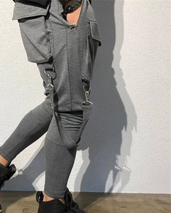 Pantalon <span class=keywords><strong>Hip</strong></span> Hop à la mode pour hommes, personnalisé de haute qualité, collection automne/printemps, grandes poches, pantalon cargo de sport - Product Image 2