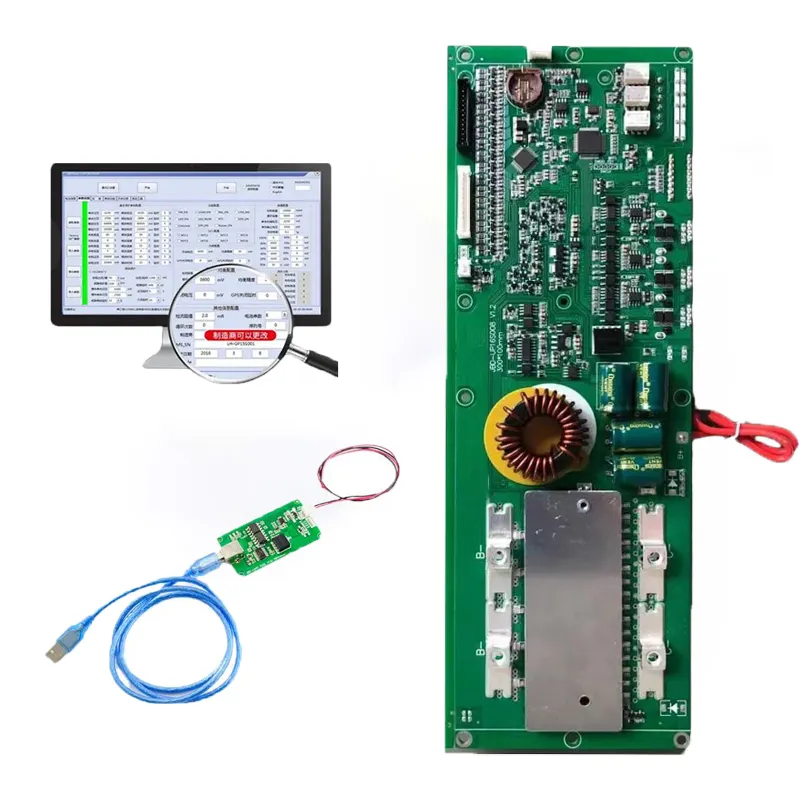 JBD LiFePo4 48 В система управления батареей, плата защиты батареи 16S 100A, литий-ионная смарт-плата для инвертора