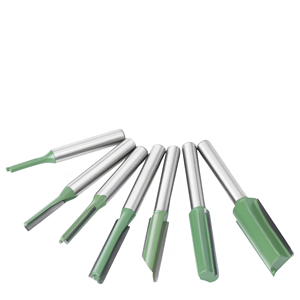 Juego de fresas rectas LaVie de 1/4 de pulgada con vástago de carburo de tungsteno para carpintería y corte a ras - Product Image 2