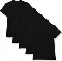 Camiseta Clásica OEM de Corte Regular para Hombre, Camiseta de Algodón Suave de Alta Calidad, Corte Regular, Color Sólido, Estilo Básico para Todas las Temporadas