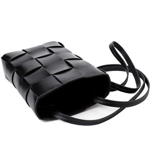 Sac seau en cuir véritable à petit tissage, nouvelle mode 2026, sacs à main pour femmes - Product Image 6