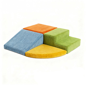 Blocchi di Schiuma Morbida per Interni/Esterni di Grandi Dimensioni con Rivestimento in Velluto a Coste e Imbottitura in Spugna ad Alta Densità, Multifunzione per lo Sviluppo dell'Intelligenza dei Bambini - Product Image 6
