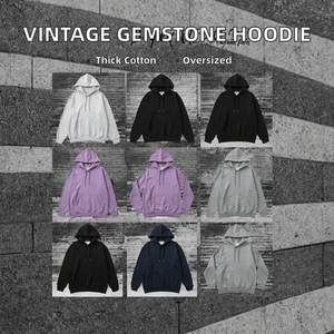 เสื้อฮู้ดผู้ชายผ้าฝ้าย 100% สำหรับฤดูหนาว แบบสวมหัว มีฮู้ด ผ้าฟลีซ ทรงปกติ สั่งทำพิเศษ ซักด้านหน้า ป้องกันการหดตัว สไตล์ลำลอง สปอร์ต 450 - Product Image 2