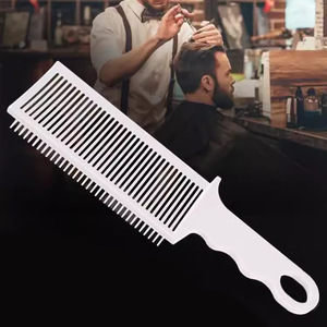 Peine para cortar el cabello para hombres, peine para recortar, peine para cortar el cabello en casa, peine para corte degradado con pomada, peine de mango largo para peinado plano - Product Image 1