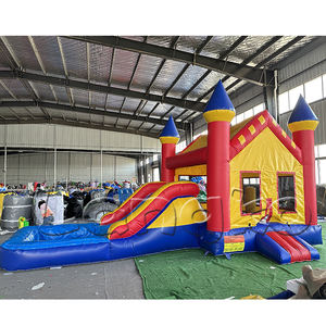 Château gonflable gonflable gonflable avec piscine d'eau, château gonflable commercial à vendre - Product Image 1