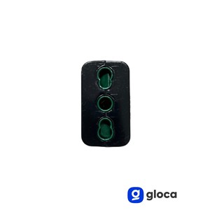 Gloca Flying Socket 2 tomas de corriente 250V AC de plástico estándar italiano, color negro, juego de 5 - Product Image 4