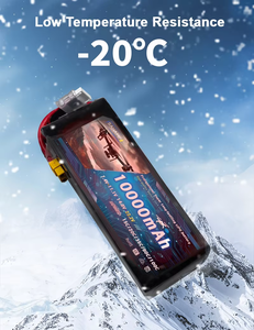 FPV 드론 레이싱 및 고속 RC 자동차 사용을 위한 10000mAh 하이 버스트 <span class=keywords><strong>11.1V</strong></span> 35C <span class=keywords><strong>3S1P</strong></span> 리튬 이온 배터리 팩 - Product Image 6