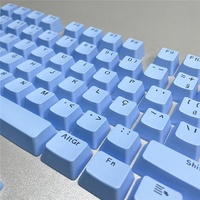 Personalized Translucent Portuguese Keycaps ABS Material OEM Profile Doubleshot Process Mechanical Keyboard Keycaps
