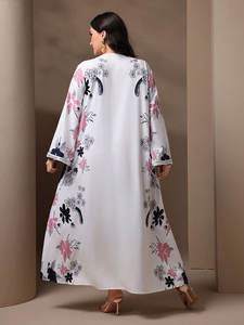 KYP1246 Cross Border elegante abito da banchetto in poliestere con perline taglie forti da donna per musulmani del Medio <span class=keywords><strong>Oriente</strong></span> per la stagione autunnale - Product Image 5