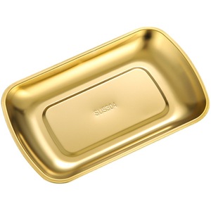304 Stainless Steel Rectangular Serving <b>Tray</b> Durable For Hotel Meals And Barbecue - Product Image 3