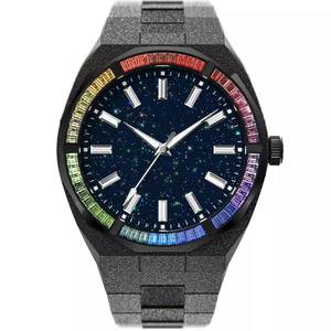 Reloj de Lujo con <span class=keywords><strong>Cielo</strong></span> Estrellado, Cuarzo Japonés, Acero Inoxidable, Polvo de Estrellas Brillante, Bisel de Cristal Azul, Resistente al Agua - Product Image 2