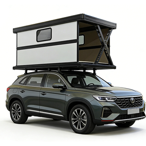 Tente de toit rigide imperméable pour voiture, tente de toit à coque rigide pour 3-4 personnes, tente de toit électrique pour camping 4x4 - Product Image 1