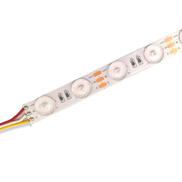 Dual Color Ultra-Bright SMD2835 CCT 2700-6500k LED Strip High CRI Lens Flexible DC12/24V Diffuse Reflection Light