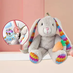 Samtoy Cartoon Bunny Comfort Wasch bare beruhigende Plüsch rucksäcke Baby Doll Kuscheltier tasche mit Aufbewahrung funktion