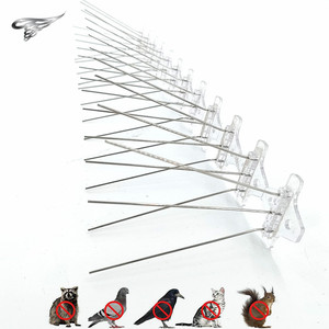 Antiparasitaire en acier inoxydable dissuasif pointes d'oiseaux Transparent Polycarbonate plastique <span class=keywords><strong>Anti</strong></span> vol pointes d'oiseaux oiseau - Product Image 4