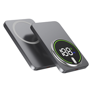 Banco de energía magnético ultradelgado de Metal 5000mAh carga rápida portátil ultrafino banco de energía Magsaferred Paquete de batería para iPhone - Product Image 3