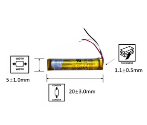 AHB110520CPS-02 Polimer Lityum Pil 3 Telli AHB110520CPS QC 35 45 2 02 495mAh 3.7V QC35 QC45 için - Product Image 2