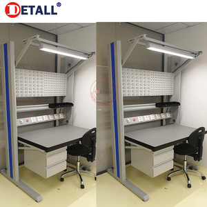 Meja Kerja Elektronik untuk Perbaikan dan Inspeksi, Anti-Statik (ESD), Dapat Disesuaikan, dengan Rak untuk Bengkel Ponsel - Product Image 3