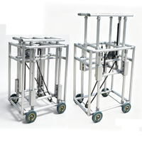 Carro de Manipulación de Materiales Lean de Aluminio LCIA de Bajo Costo con Gravedad y Movimiento Recíproco para Producción Lean, Sin Electricidad