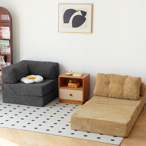 โซฟาเบดรูปตัวแอลแบบกำหนดเอง ขนาด 170 ซม. x 85 ซม. แบบปรับเปลี่ยนได้ บรรจุไส้โฟม สำหรับเด็ก สัตว์เลี้ยง ผู้ใหญ่ และผู้สูงอายุ - Product Image 4