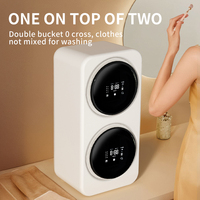 Lave-linge et sèche-linge combinés intelligents à double cuve, entièrement automatiques, compacts, pour la maison, 2026
