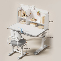Ensemble de bureau et chaise d'étude pour enfants et étudiants, moderne, confortable et réglable en hauteur
