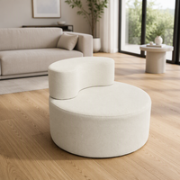 Fauteuil de détente sous vide pour salon, hôtel et appartement, forme de noix de cajou, coussin moelleux, tissu facile à nettoyer