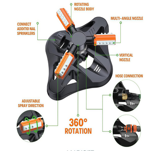 Arroseur rotatif automatique à 360 degrés à entraînement par engrenages pour l'irrigation des terres agricoles, des fermes, des parcs et des pelouses, système d'irrigation de 8 à 10 mètres de diamètre - Product Image 5