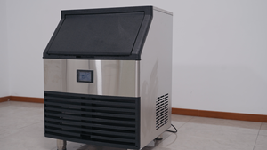 Máquina de Hielo Comercial Integrada de Acero Inoxidable de 100 kg, 120 kg, 150 kg, Enfriada por Aire, con Función Automática para Cubos de Hielo y Almacenamiento de 41 kg - Product Image 4