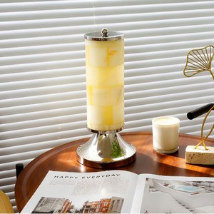 Modern Marble LED Table Lamp Touch Control Rechargeable Cordless <b>Bedside</b> Light 3 Color Adjustable Warm <b>White</b> Light - Product Image 1
