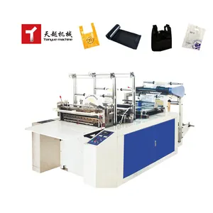 High Speed T-Shirt Garbage Roll Disposable Gloves Plastic Printing Machine Bag Fully Automatic Plastic Bag Making Machine