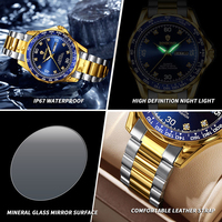 Jam Tangan Pria Binbond B503 503 Tali Baja Tahan Karat Mesin Quartz Kalender Ganda Tahan Air Modis Bisnis