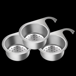 Swan Stainless Steel Hanging Drain <b>Basket</b>, Dry and Wet Separation Garbage Rack, Kitchen Sink Filter Sponge Drain Rack - Product Image 4
