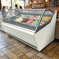 Vitrine réfrigérée commerciale sur mesure OEM à économie d'énergie pour l'affichage de produits de boulangerie