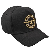 Direct usine sur mesure 5 panneaux casquette de Baseball Melton chapeau 3D bouffée broderie Logo Vintage coton bandeau hiver Sport chapeau