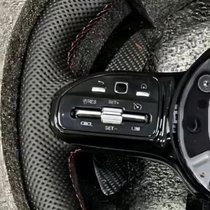 Volant en cuir pour <span class=keywords><strong>Mercedes</strong></span> Benz W204 W205 W212 W213 W221 A45 AMG C63 W206 E63 G63, très demandé - Product Image 3