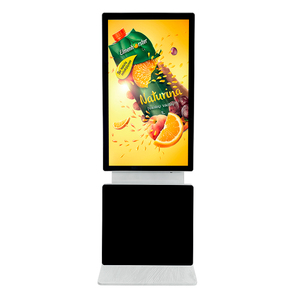360 도 자동 회전 LCD 광고 디스플레이 43 55 65 인치 바닥 스탠딩 디지털 터치 디스플레이 - Product Image 4